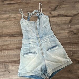 Free People women’s denim romper size 4